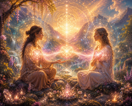 Lichtvolle spirituelle Darstellung als Symbol für Erinnerung, Verbundenheit und inneres Wissen